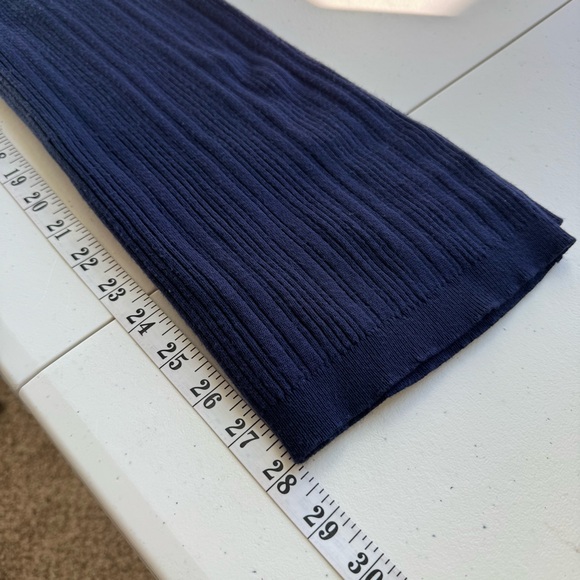 Navy Ribbed Sleeveless Top & Cardigan Set 14/16 - Picture 11 of 11